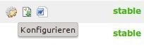 Configure extension